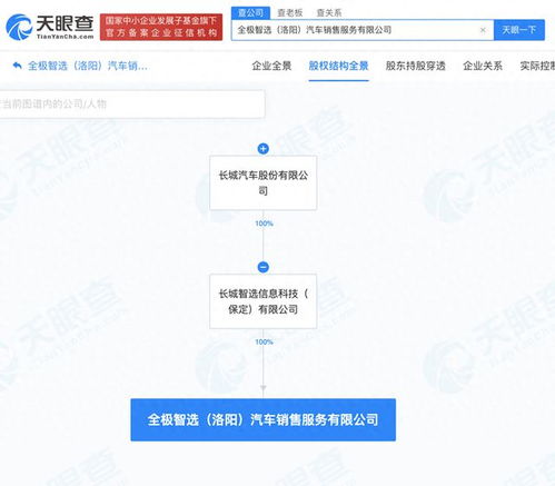 長(zhǎng)城汽車在洛陽(yáng)成立銷售新公司，拓展信息咨詢服務(wù)